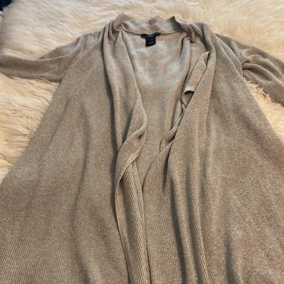 Midnight Velvet Cardigan size XL excellent condition length 37” color silver - Picture 9 of 12